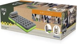 Bestway 1-Persoons Luchtbed Roll & Relax - 188 X 99 X 22 CM - Incl. 3-in-1 Reistas, Kussen En Handpomp - Binnen 50 Sec Opgeblazen - Binnen- En Buitengebruik -Buiten Kampeer Aanbieding 1200x686