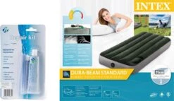 Intex Luchtbed - Downy - Formaat: Cot - B76 X L191 X H25 Cm - Ingebouwde Voetpomp- Met Reparatieset -Buiten Kampeer Aanbieding 1200x693 3