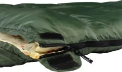 Skandika Vegas-R XXL Slaapzak - Mummieslaapzakken – Slaapzakken Volwassen – Maat XXL – Mummie Slaapzak - Unisex - Katoen, Luxe Kwaliteit, Koppelbaar, 3 Seizoenen, 220 X 110 Cm, -12° Tot -15°C, Outdoor Kampeerslaapzak – Ritssluiting Rechts - Groen -Buiten Kampeer Aanbieding 1200x710 1