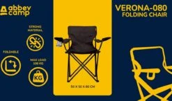 Abbey Camp Campingstoel - Vouwstoel - Zwart 11 Abbey Camp Campingstoel - Vouwstoel - Zwart -Buiten Kampeer Aanbieding 1200x710 2