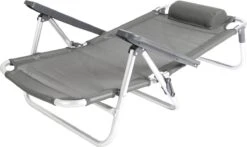 Bo-Camp Beach Chair - Monaco - Aluminium - Grijs -Buiten Kampeer Aanbieding 1200x715 2