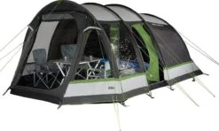 High Peak Tunneltent Bozen 5.0, 5 Persoons, 2,0 M Stahoogte, 4.000 Mm Waterdicht, Verduisterde Binnentent -Buiten Kampeer Aanbieding 1200x719