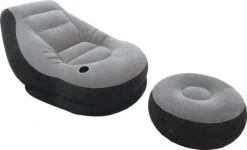 Intex Lounge Stoel - Ultra Lounge - Opblaasbaar - Grijs/zwart -Buiten Kampeer Aanbieding 1200x727 2