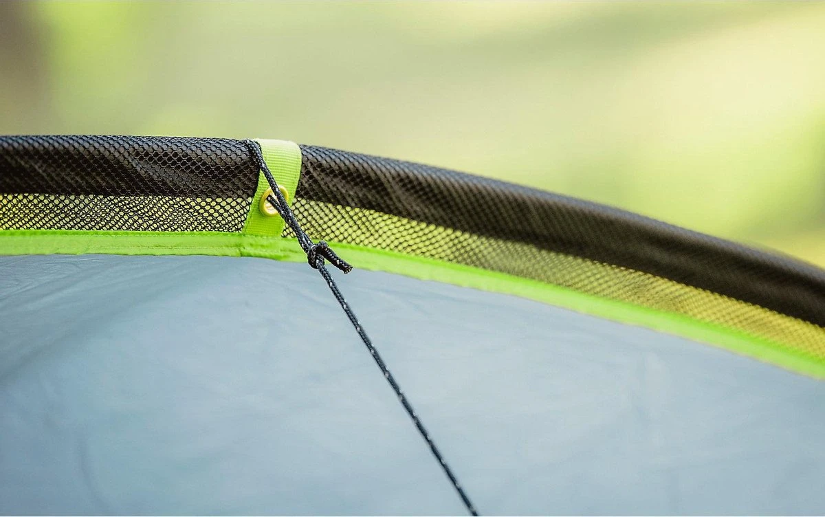 Coleman Vail 4 Tunneltent - Familie Tent - 4-Persoons - Grijs/Groen 3 Coleman Vail 4 Tunneltent - Familie Tent - 4-Persoons - Grijs/Groen - Afbeelding 3