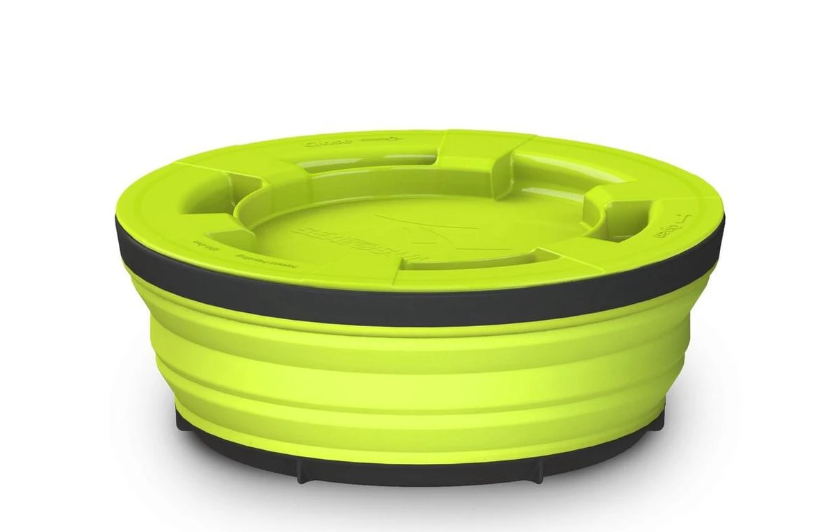 Sea To Summit X-Seal & Go Campingservies Inklapbaar - Schaal - Large - Lime 3 Sea To Summit X-Seal & Go Campingservies Inklapbaar - Schaal - Large - Lime - Afbeelding 3