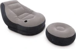 Intex Lounge Stoel - Ultra Lounge - Opblaasbaar - Grijs/zwart -Buiten Kampeer Aanbieding 1200x771 5