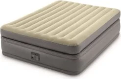 Intex Prime Comfort - Luchtbed - 2-Persoons - 152x203x51 Cm (BxLxH) - Grijs - Met Ingebouwde Motorpomp -Buiten Kampeer Aanbieding 1200x792 3
