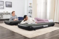 Bestway 3-in-1 Luchtbed - Connect - Zwart - 188x99cm - PVC/Polyester - Single, Double Single En Twin Opblaasbed - Tritech Materiaal - I-Beam Constructie -Buiten Kampeer Aanbieding 1200x800 151