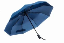 Merkloos Fredricks - Sterke Compacte Opvouwbare Tasformaat Paraplu - Stormbestendig >100 Km/u - Opent En Sluit Automatisch - Ø 97cm - Waterafstotende Teflon Coating - Sneldrogend - Donkerblauw -Buiten Kampeer Aanbieding 1200x800 227