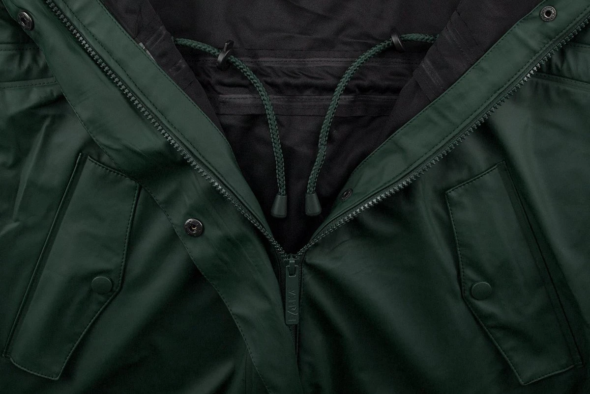 Ralka Regenjas Dames - Mizzle - Donkergroen - Maat 38 5 Ralka Regenjas Dames - Mizzle - Donkergroen - Maat 38 - Afbeelding 5