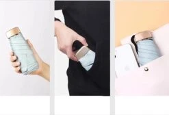 Paraplu Plaza Lichtgewicht Paraplu | Mini Paraplu | Handtas Paraplu | Kleur MINT Groen Paraplu Eco Vriendelijk, Waterdicht En UV -Buiten Kampeer Aanbieding 1200x814 5