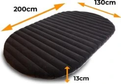 Deryan Luxe Twin Luchtbed - Tweepersoons Luchtbed Inclusief Pomp - 200 Cm X 130 X 13 Cm -Buiten Kampeer Aanbieding 1200x831 5