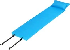 Springos Slaapmat | Zelfopblazend | 186 Cm | Inclusief Hoes & Hoofdkussen | Lichtblauw -Buiten Kampeer Aanbieding 1200x848 2