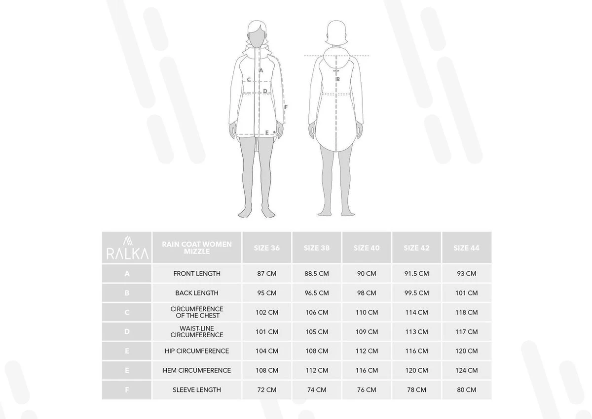 Ralka Regenjas Dames - Mizzle - Lichtroze - Maat 38 7 Ralka Regenjas Dames - Mizzle - Lichtroze - Maat 38 - Afbeelding 7