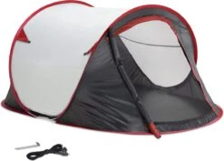 JEMIDI Tweepersoons Pop-up Tent - Opgooitent, Werptent Voor 2 Personen - Ideaal Als Festivaltent Of Kampeertent - Verschillende Kleuren -Buiten Kampeer Aanbieding 1200x858