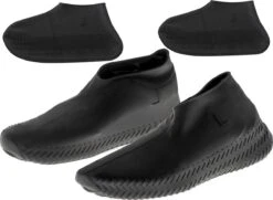 Siliconen Unisex Waterdichte Overschoenen Zwart Maat L 39-44 - Herbruikbaar – Anti Slip Regen Overschoen - Schoenhoesjes - Waterdichte Schoenbeschermers - Regenhoes – Schoenovertrek - Regenlaarzen -Buiten Kampeer Aanbieding 1200x880 9