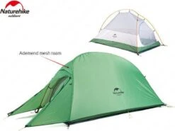 Cloud Up 1 Upgraded - Naturehike® - 1 Persoons Tent - Lichtgewicht Tent - Incl. Grondzeil - 210T 3000mm - Outdoor - Waterdicht - Hiking & Wandelen -Buiten Kampeer Aanbieding 1200x897