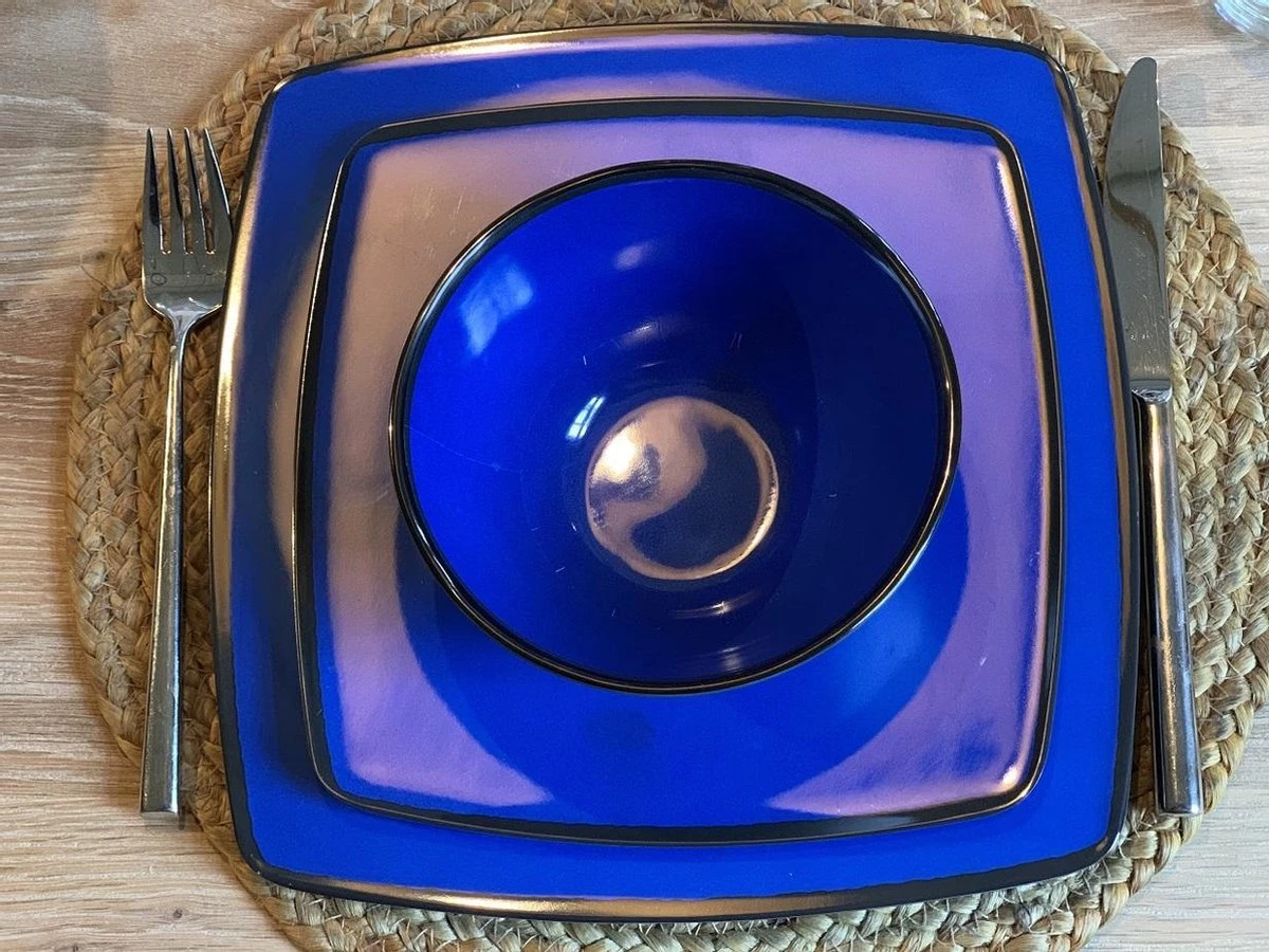 Camping Servies - 12 Delig – 100% Melamine Servies Set – Campingservies – Melamine Servies - Blue Ocean 4 Camping Servies - 12 Delig – 100% Melamine Servies Set – Campingservies – Melamine Servies - Blue Ocean - Afbeelding 4