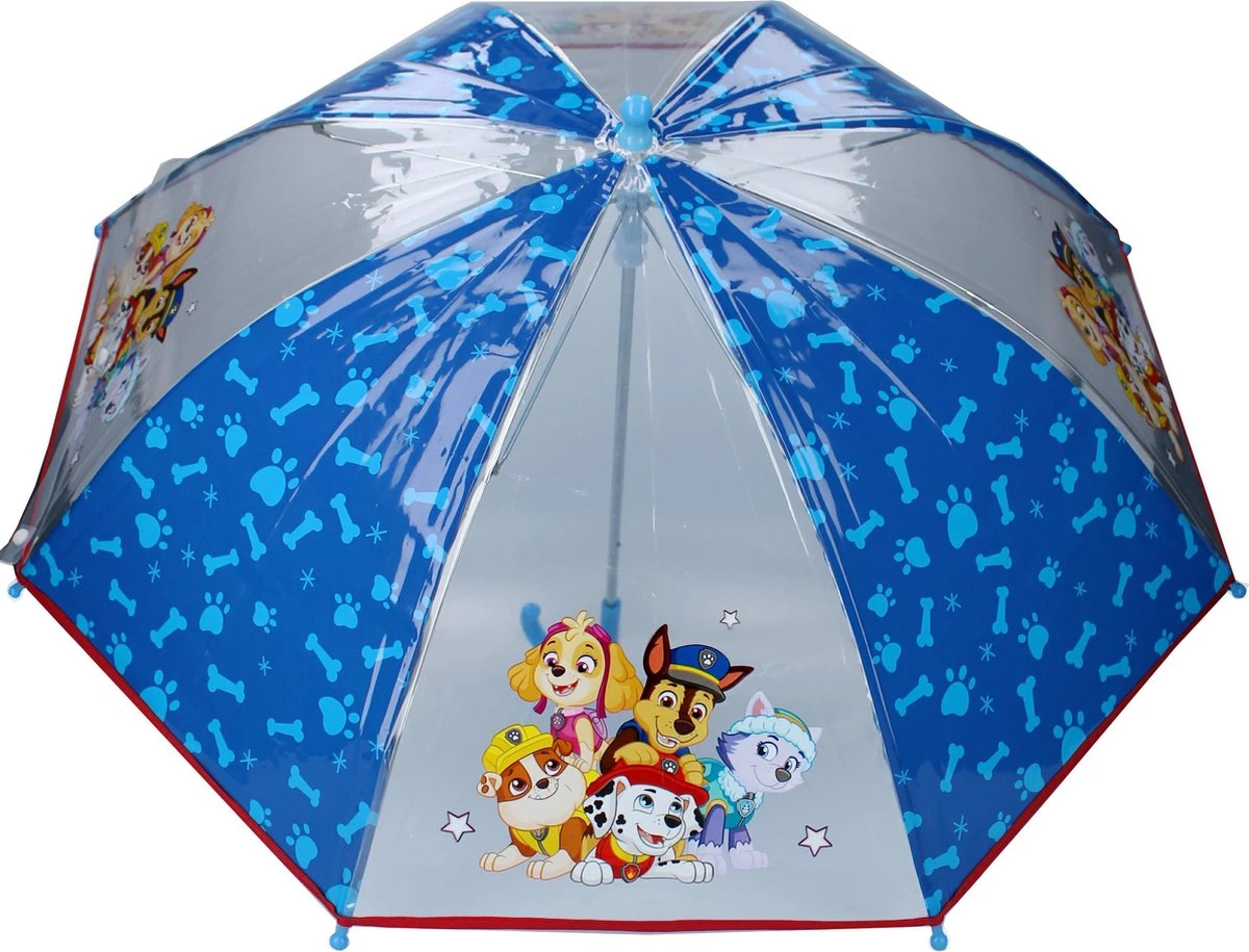 PAW Patrol - Paraplu - Umbrella Party - 78 Cm - Blauw 2 PAW Patrol - Paraplu - Umbrella Party - 78 Cm - Blauw - Afbeelding 2