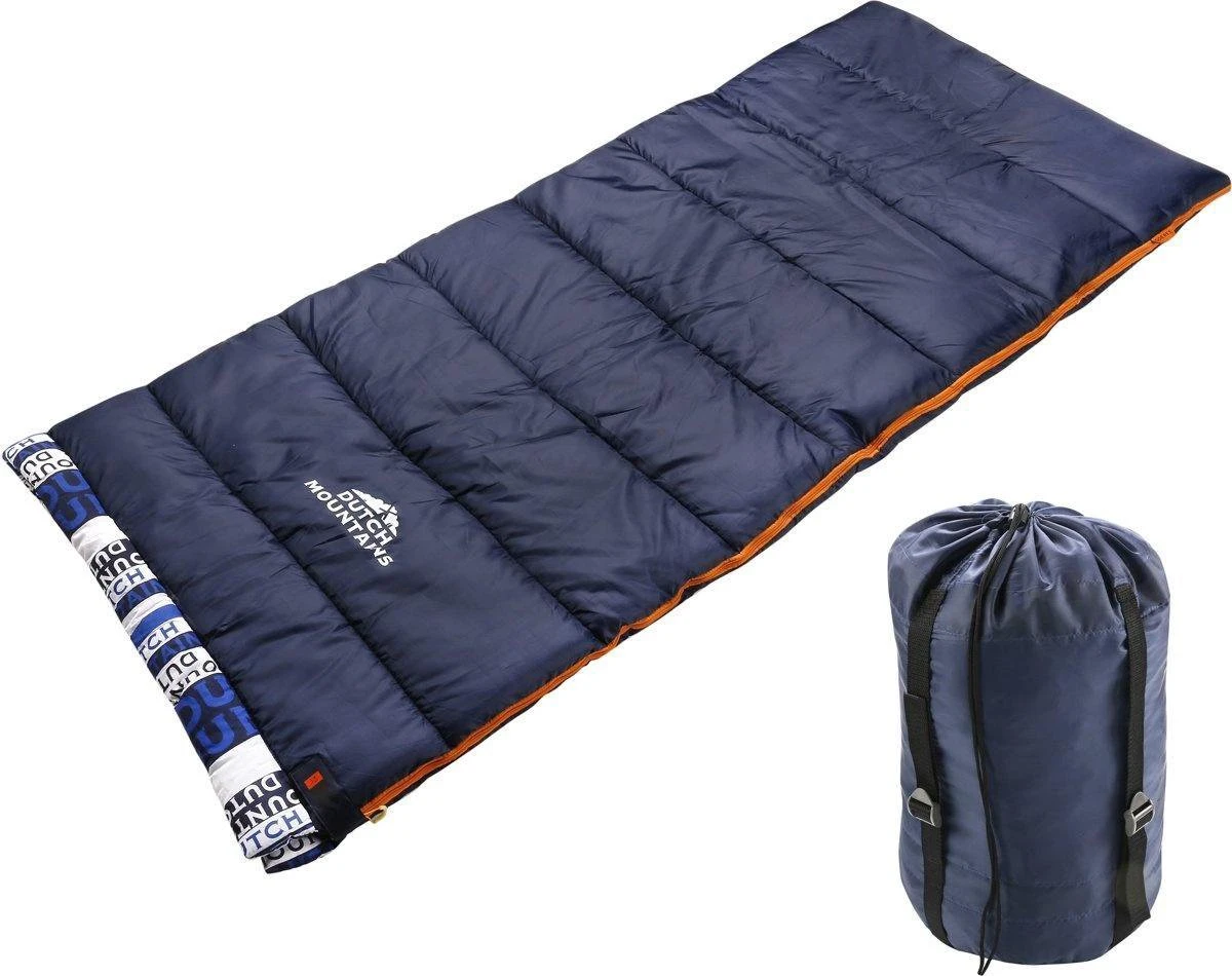 Dutch Mountains Slaapzak Goeree XL - Extra Groot 220x90cm - Katoenen Binnenkant - Aanritsbaar - Tochtstrip En Compressiehoes 2 Dutch Mountains Slaapzak Goeree XL - Extra Groot 220x90cm - Katoenen Binnenkant - Aanritsbaar - Tochtstrip En Compressiehoes - Afbeelding 2