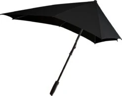 Senz° Umbrella - Stormparaplu - Automatisch - Zwart - Ø 88 Cm - Lange Handvat