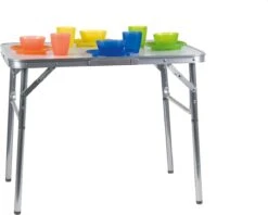 Merkloos Campingtafel - Opklapbaar - 75 X 55 X 70 Cm - Compact - Met Handvat -Buiten Kampeer Aanbieding 1200x963 1