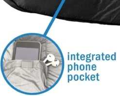 HikeMeister Mummy Slaapzak 1600 Gram - Kamperen - Zwart - Ca. 220 X 80 Cm - Met Binnenzak - Comfortzone: 0-15 Graden - Draagtas -Buiten Kampeer Aanbieding 1200x964