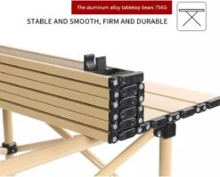 Buxibo - Lichtgewicht Vouwbare Campingtafel - Inklapbaar - Vis/Tuin/Picknick Tafel - Kamperen - Met Opberghoes - Aluminium - Grijs 11 Buxibo - Lichtgewicht Vouwbare Campingtafel - Inklapbaar - Vis/Tuin/Picknick Tafel - Kamperen - Met Opberghoes - Aluminium - Grijs -Buiten Kampeer Aanbieding 1200x967 1