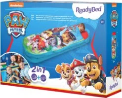 Paw Patrol ReadyBed Luchtbed + Slaapzak + Kussen - Blauw - 150x62x20 -Buiten Kampeer Aanbieding 1200x967