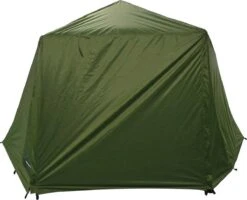 FisherPro Karpertent Met Stormcover – Vistent – Tent - Bescherming Tegen Zon En Wind – 100% Waterdichte Stormhoes – Met Handige Meeneemtas – Ook Geschikt Als Strandtent Of Festivaltent – Extra Veiligheid En Warmte Door Stormcover -Buiten Kampeer Aanbieding 1200x970