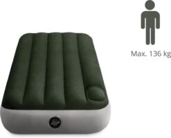 Intex Luchtbed - Downy - Formaat: Cot - B76 X L191 X H25 Cm - Ingebouwde Voetpomp- Met Reparatieset -Buiten Kampeer Aanbieding 1200x971 1