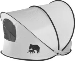 Deryan Luxe Pop Up Strandtent XXL - Anti-UV 50+ - Zilver -Buiten Kampeer Aanbieding 1200x978