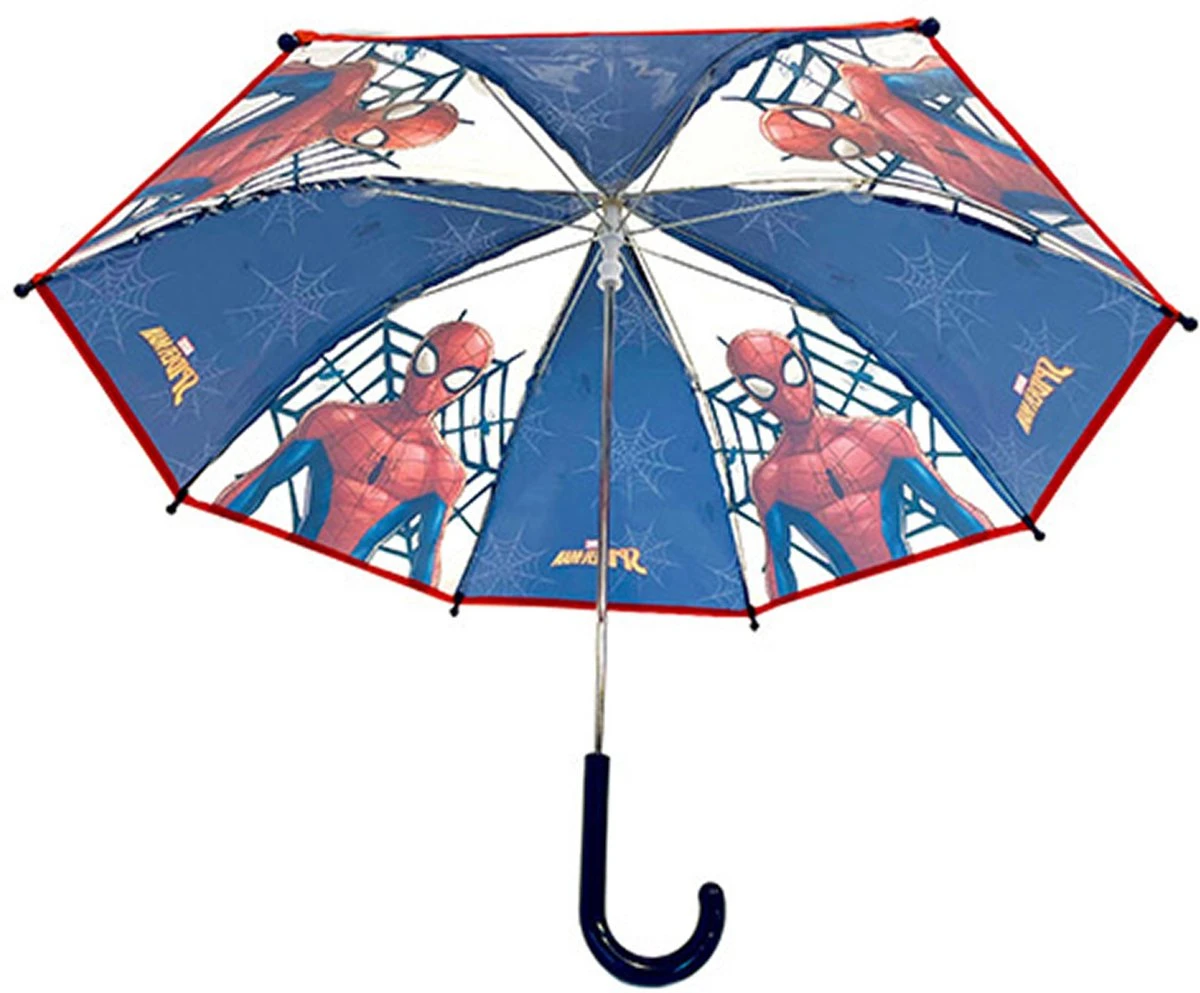 Marvel Spiderman Kinderparaplu - Blauw/rood - D73 Cm 5 Marvel Spiderman Kinderparaplu - Blauw/rood - D73 Cm - Afbeelding 5
