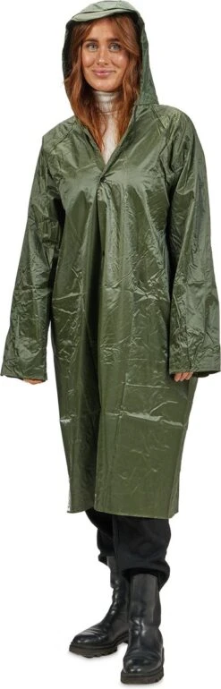Relaxdays Regenponcho Herbruikbaar - Regenjas Groen - Fietsponcho Lange Mouwen - Festival -Buiten Kampeer Aanbieding 385x1200 3