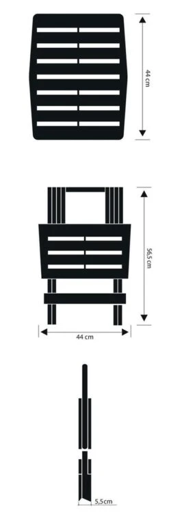 GENERIC Bijzettafel Adige Wit Kunststof 45x43x50cm -Buiten Kampeer Aanbieding 390x1200 3