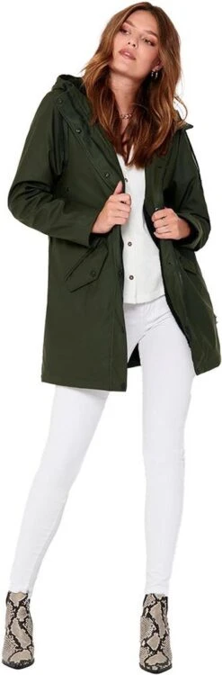 ONLY ONLSALLY RAINCOAT CC OTW Dames Jas - Maat L -Buiten Kampeer Aanbieding 395x1200 1