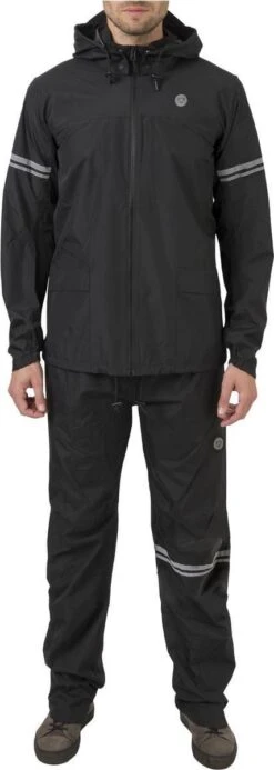 AGU Original Regenpak Essential - Zwart - XXXL - Dames & Heren - Waterdicht & Ademend -Buiten Kampeer Aanbieding 428x1200 5