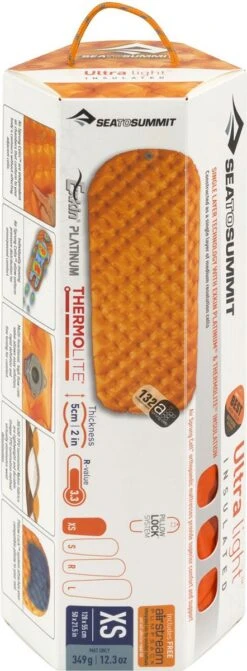 Sea To Summit UltraLight Insulated Regular Opblaasbare Slaapmat - 5cm - 480g - Oranje -Buiten Kampeer Aanbieding 442x1200