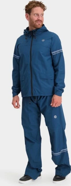 AGU Original Regenpak Essential - Blauw - L - Dames & Heren - Waterdicht & Ademend -Buiten Kampeer Aanbieding 458x1200 4