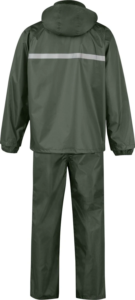 BJØRNSON Dusch Regenpak Dames & Heren - Waterdicht - Maat L - Olijfgroen 2 BJØRNSON Dusch Regenpak Dames & Heren - Waterdicht - Maat L - Olijfgroen - Afbeelding 2