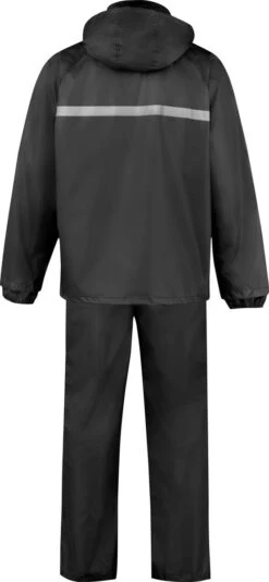 BJØRNSON Dusch Regenpak Dames & Heren - Waterdicht - Maat XL - Zwart -Buiten Kampeer Aanbieding 554x1200