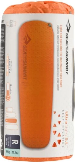 Sea To Summit UltraLight S.I. Regular - Zelf Opbaasbare Slaapmat - 2.5cm - 550g - Oranje -Buiten Kampeer Aanbieding 556x1200 1