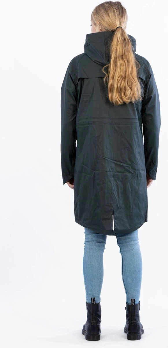 Ralka Regenjas Dames - Mizzle - Donkergroen - Maat 38 4 Ralka Regenjas Dames - Mizzle - Donkergroen - Maat 38 - Afbeelding 4