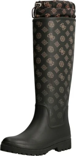 Guess Reisa Regenlaarzen - Rubber Laarzen - Dames - Bruin - Maat 38 -Buiten Kampeer Aanbieding 589x1200