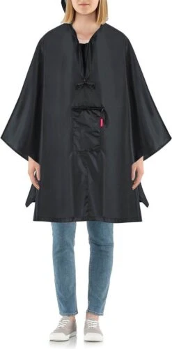 Reisenthel Mini Maxi Poncho Regenponcho - Opvouwbaar - Signature Navy Blauw -Buiten Kampeer Aanbieding 592x1200