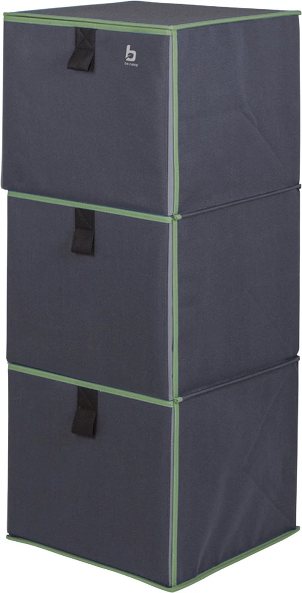 Bo-Camp - Vouwkast - Met 3 Opvouwbare Laden 1 Bo-Camp - Vouwkast - Met 3 Opvouwbare Laden