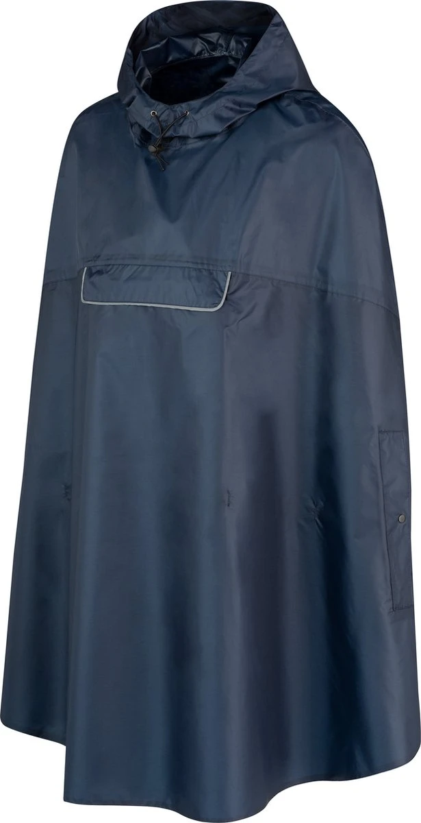 BJØRNSON Haps Regenponcho Fiets Dames & Heren - Fietsponcho - Donkerblauw 3 BJØRNSON Haps Regenponcho Fiets Dames & Heren - Fietsponcho - Donkerblauw - Afbeelding 3