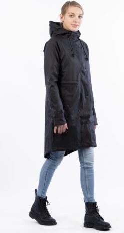 Ralka Regenjas Dames - Mizzle - Zwart - Maat 38 -Buiten Kampeer Aanbieding 640x1200 3