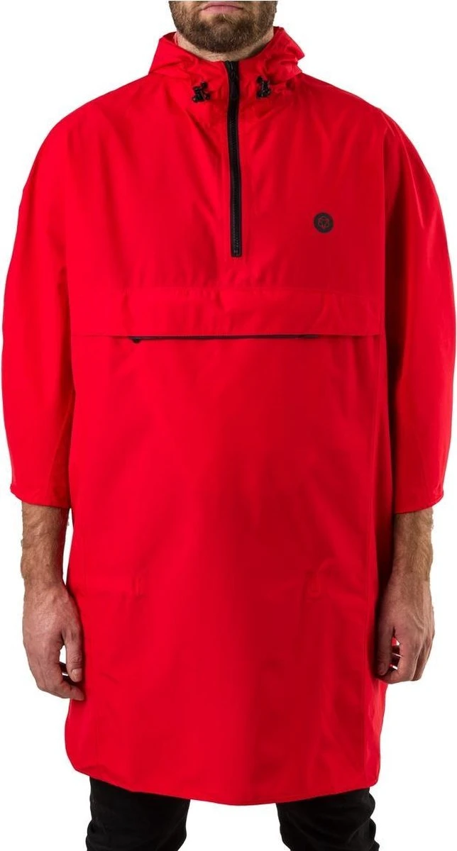 Agu Regen Poncho Grant Essential Rood One Size 3 Agu Regen Poncho Grant Essential Rood One Size - Afbeelding 3