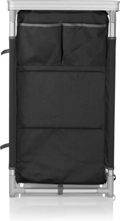 Campart Campingkeuken KI-0734 - Campingkast Groot - 4 Verstelbare Poten - Opvouwbaar En Lichtgewicht - Inclusief Opbergtas - Grijs -Buiten Kampeer Aanbieding 653x1200 1